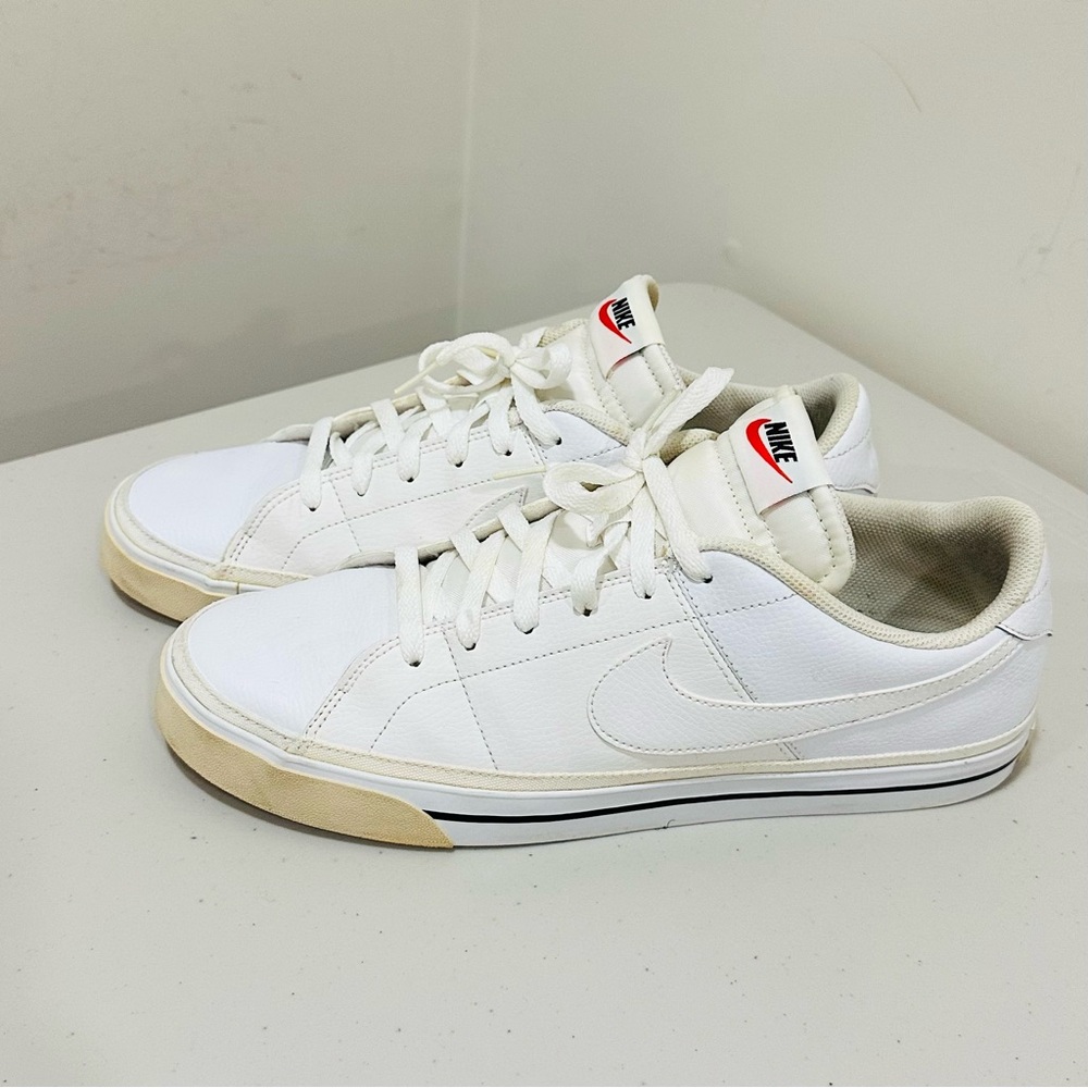 Mens Nike Court Legacy White Athletic Shoe Sneaker W/Black Stripe Size 13‎ - Picture 2 of 11